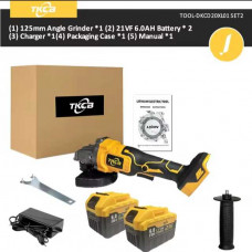 УШМ аккумуляторная TKCB 125 2 АКБ 6 АЧ