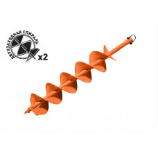 Шнек для мотобура D-100/80 двухзаходный